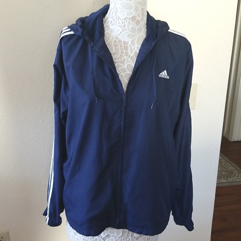 Adidas Hooded Windbreaker Gorpcore Jacket Size Large‎